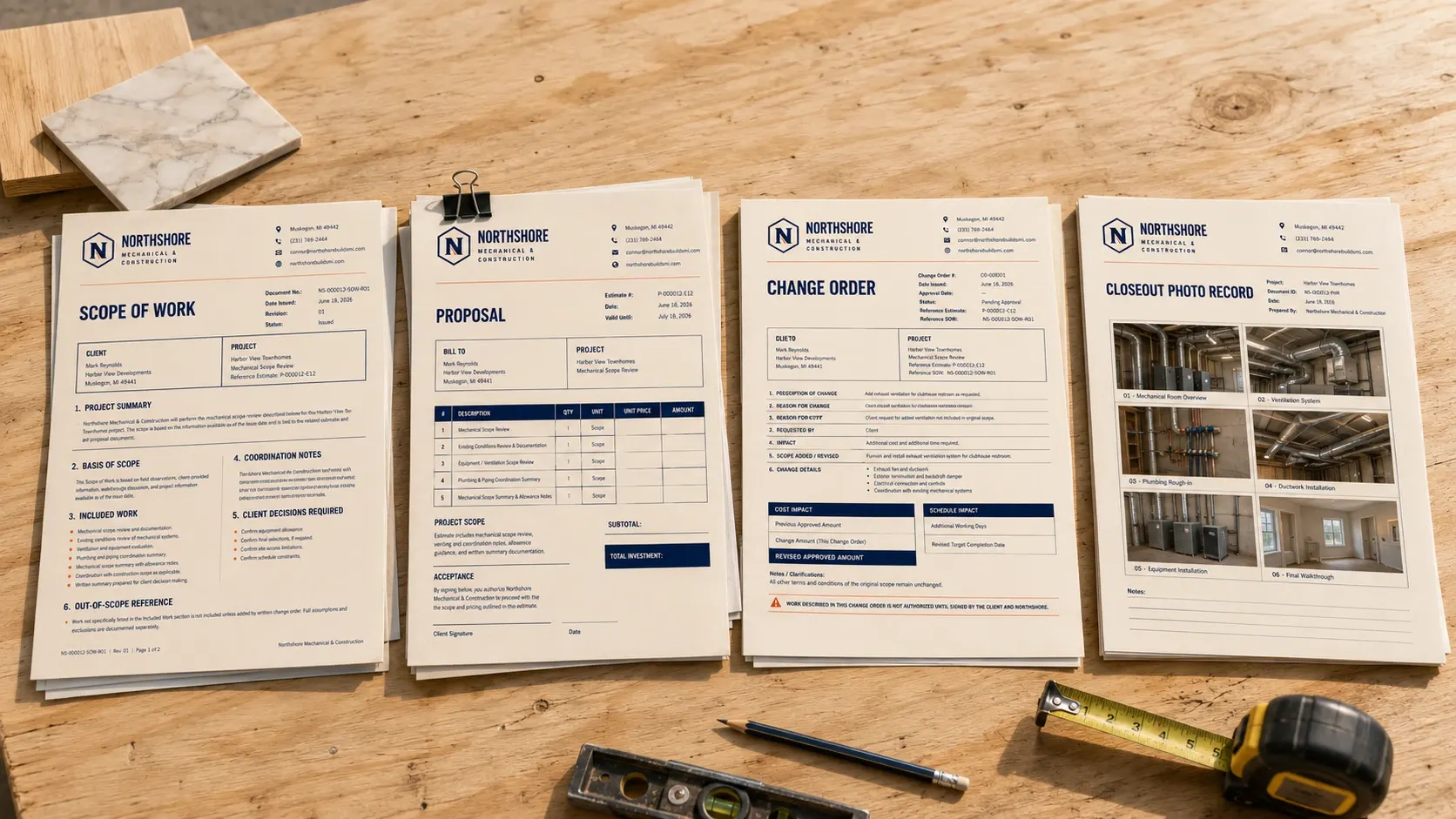 Northshore project process and documentation