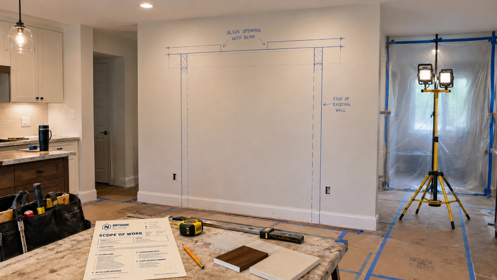 Northshore selective remodels concept visual for planning and scope context